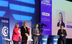 urélie Vermesse, présidente de la CCI Grand Lille, Bernard Haesebroeck, vice-président de la Métropole européenne de Lille et Philippe Hourdain président de la CCI Hauts-de-France, ont salué le dynamisme collectif de cette quatrième édition. ©AletheiaPress / Maéva Asperti