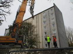 Les engins de chantier sont entrés en action depuis quelques jours. 