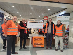 Les bénévoles ravis d’être soutenus dans leurs actions par GRDF.