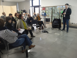 Échanges autour de l&#039;alimentation durable avec Guillaume Rochefort, chargé de développement Le Chenêlet. 