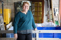 Peggy Leboeuf, présidente de Recyc Matériaux. © Éloïse Le Névanic 