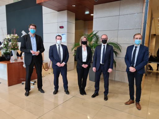 Sébastien Martin en visite dans la région