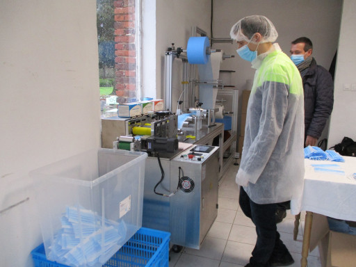 Un fabriquant de masques à usage unique dans l'Aisne