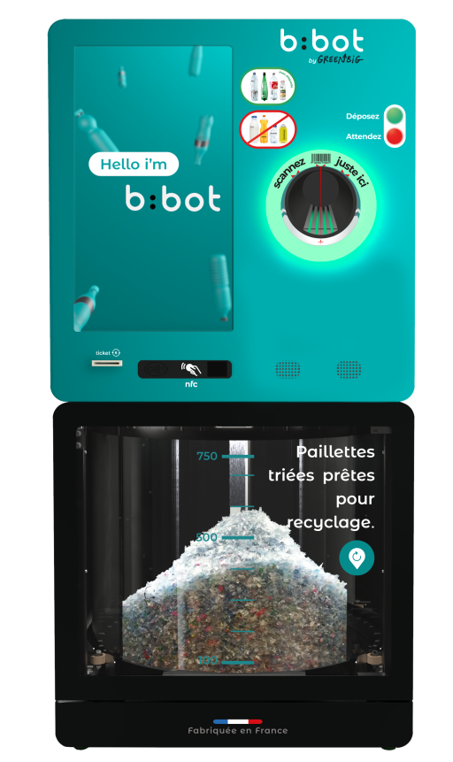 Rouen : b:bot recycle les bouteilles en plastique