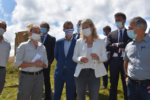 Bérangère Abba effectue une visite à la réserve naturelle du Grand Ventron