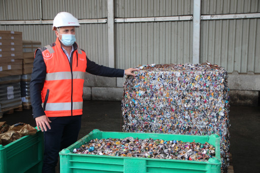 Boves : place centrale du recyclage de capsules de café