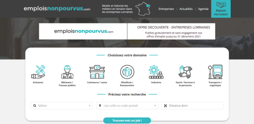 emploisnonpourvus.com : nouvelle plateforme au service des entreprises