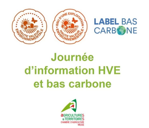 Réunion d'information sur la certification HVE et les dispositifs bas carbone