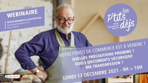 CCI Meuse Haute-Marne : webinaire fonds de commerce à vendre