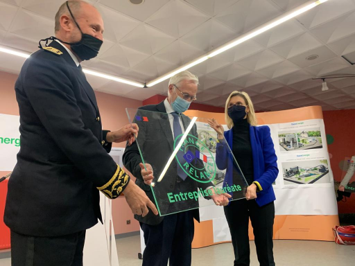 Pose de la première pierre du projet «Émile Huchet Bois énergie»