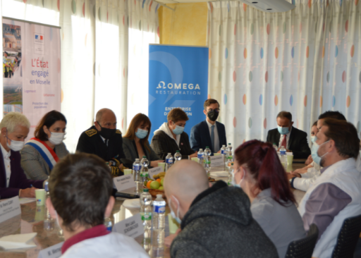 Brigitte Klinkert en visite en Moselle