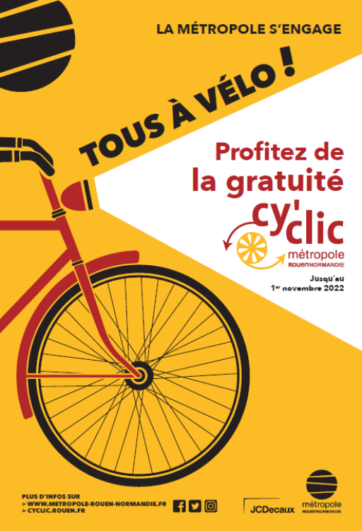 Rouen : Les abonnements Cy’clic seront gratuits jusqu’à début novembre 2022