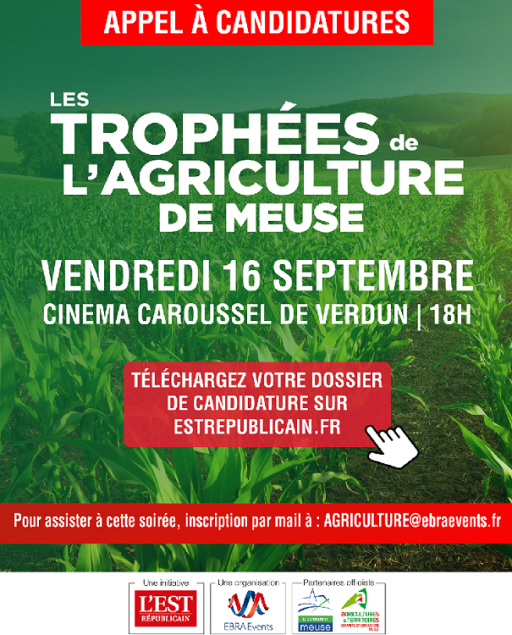 Appel à candidatures pour la 4e édition des Trophées de l'Agriculture de la Meuse