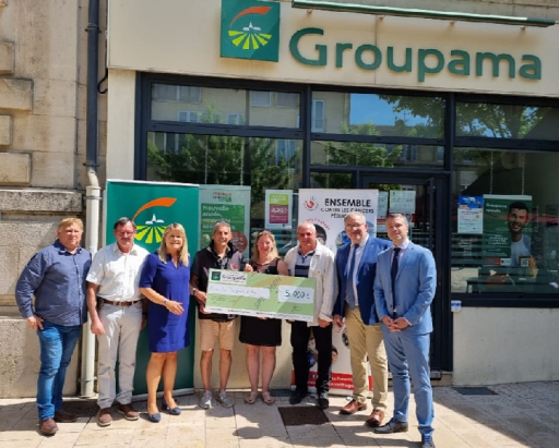 Ligny-en-Barrois : Groupama remet un chèque de 5 000 euros à l'association Les Parents d'Hugo