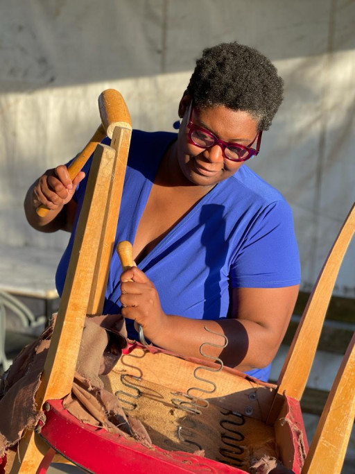 Sandra Das Neves, future tapissière à Hargicourt