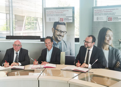 Un mécénat renouvelé pour la Caisse d’Epargne Normandie et le Réseau Entreprendre Normandie & Seine Eure