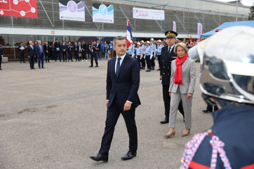 Darmanin au 128e Congrès national des sapeurs-pompiers