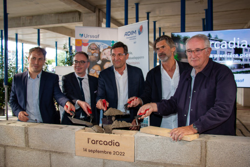 La première pierre d’Arcadia porte les ambitions et l'efficience des missions de l’Urssaf Lorraine