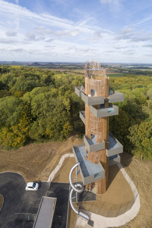 Au Parc départemental d’Olhain, le point d’observation le plus haut du Pas-de-Calais