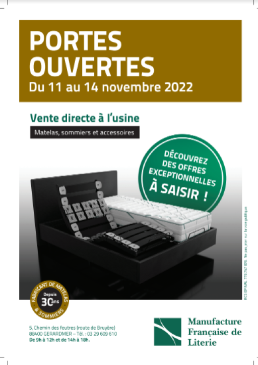 Opération Portes Ouvertes à la Manufacture Française de Literie