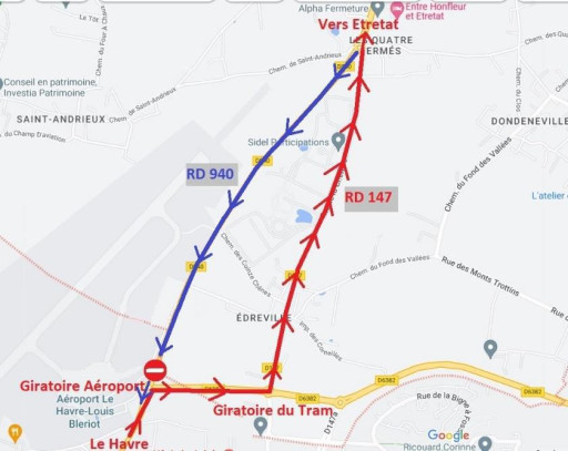 RD 940 : démarrage des travaux de réalisation de bandes multifonctionnelles