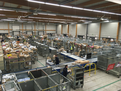 La plate-forme multiflux d’Amiens en plein rush de fin d’année