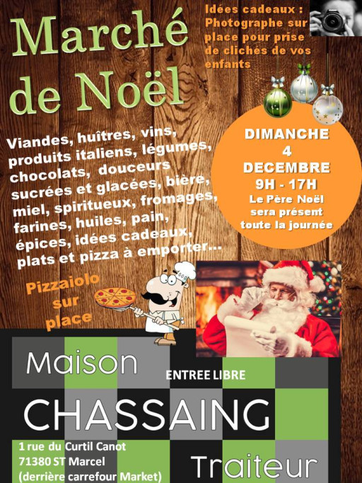 Chassaing Traiteur organise un Marché de Noël à Saint-Marcel