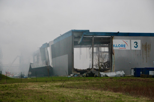 Incendie chez Bolloré Logistics : le feu circonscrit