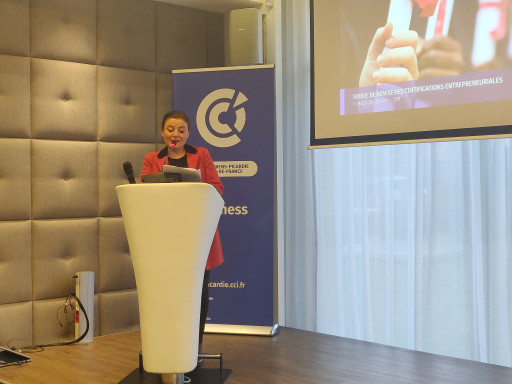 Remise de certifications entrepreneuriales à la CCI Amiens-Picardie