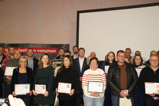 Péronne : 57 artisans récompensés par la CMA Hauts-de-France