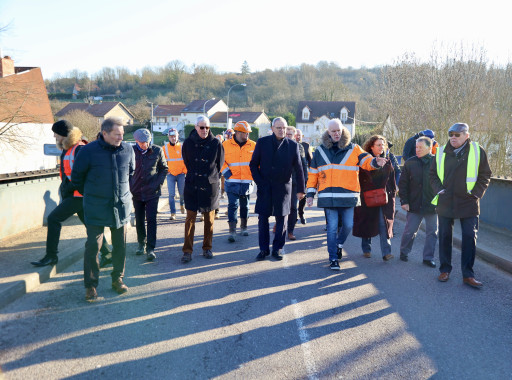Patrick Weiten en visite au canton des Coteaux de Moselle