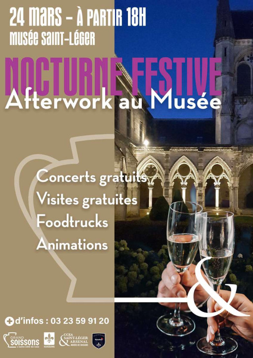 Nocturne festive au musée à Soissons le 24 mars