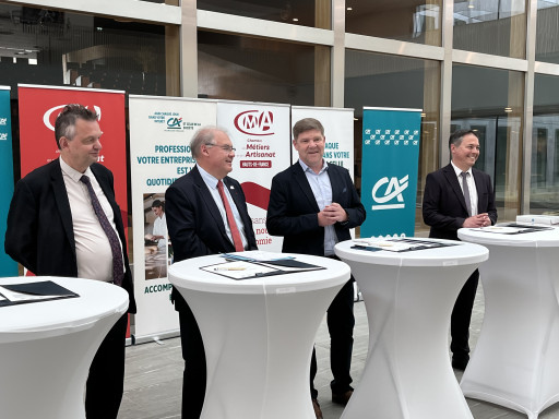 Hauts-de-France : la CMA et le Crédit Agricole se rapprochent pour accompagner l'artisanat