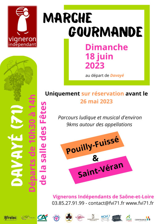 Bientôt une Marche Gourmande au départ de Davayé