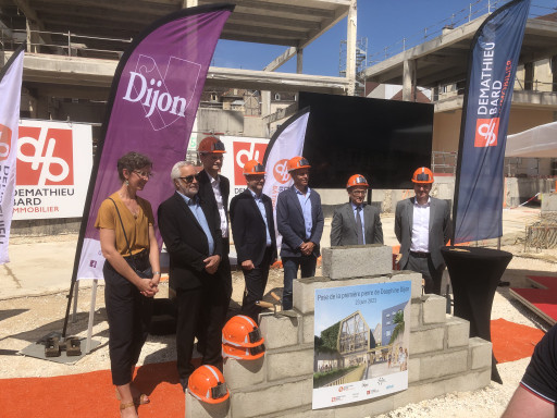 La première pierre du centre "Dauphine Dijon" est posée