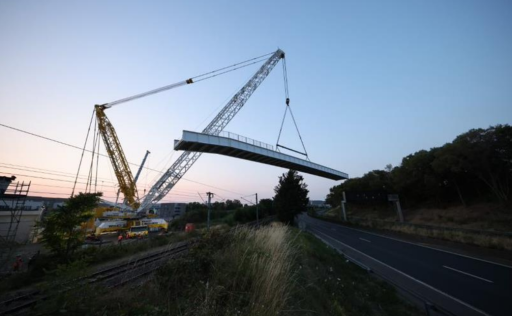 4,6 M€ débloqués pour construire une passerelle reliant le quartier de la piscine au quartier Petit-Quevilly village