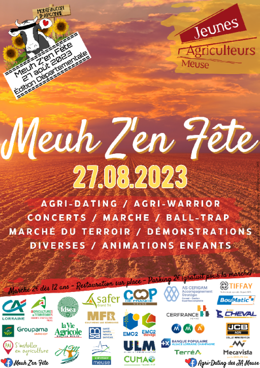 Le rendez-vous agricole Meuh Z’en fête est de retour le 27 août 2023 à Montfaucon-d’Argonne