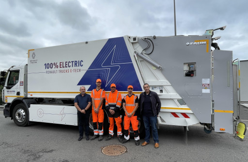 Rives de Moselle expérimente un camion benne à ordures ménagères électrique