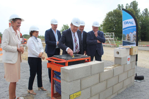 Laon : l’Opal pose la première pierre d’un foyer et d’une maison d’accueil spécialisée