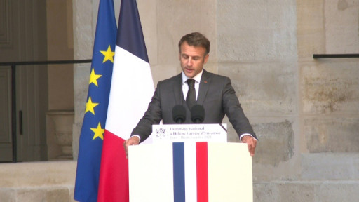 France: Macron rend un dernier hommage à l'historienne de la Russie Helène Carrère d'Encausse