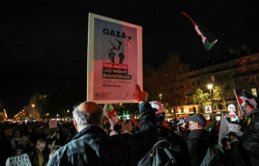 A Paris, 2.000 manifestants appellent au "cessez-le-feu immédiat" à Gaza