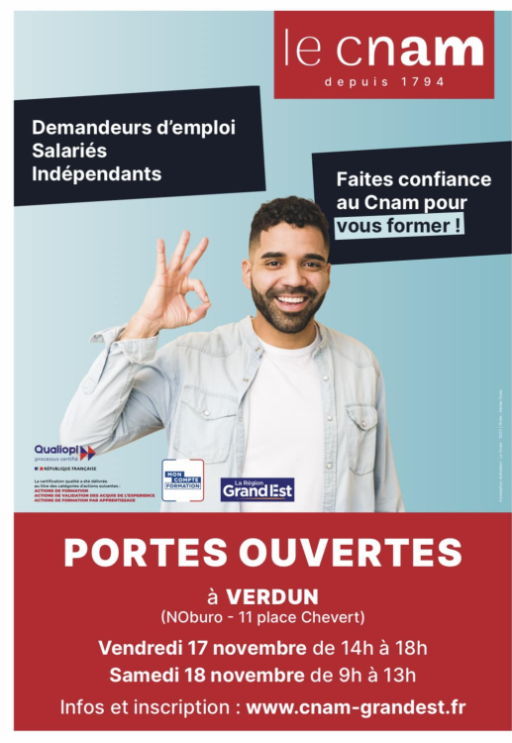 Journées Portes Ouvertes du Cnam à Verdun