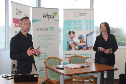 L'Afpa de Laon et Emmaüs connect ensemble pour réduire la fracture numérique