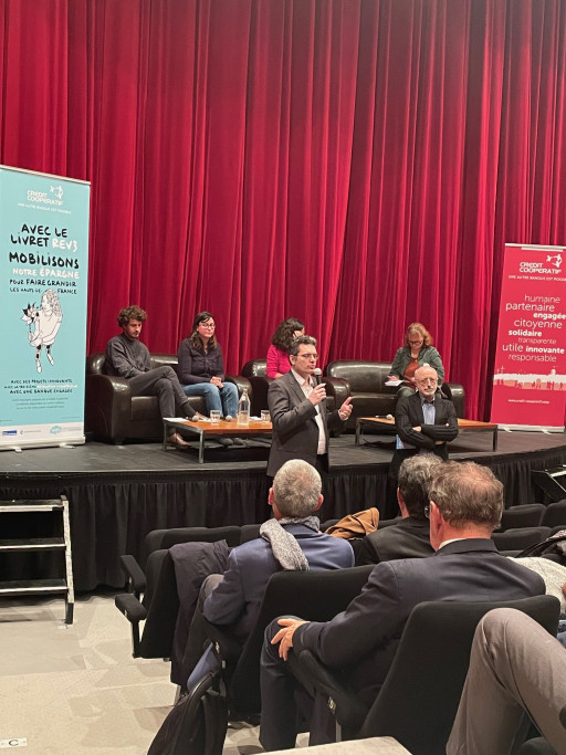 Amiens : table ronde du Crédit coopératif sur la transition écologique et les acteurs de la culture