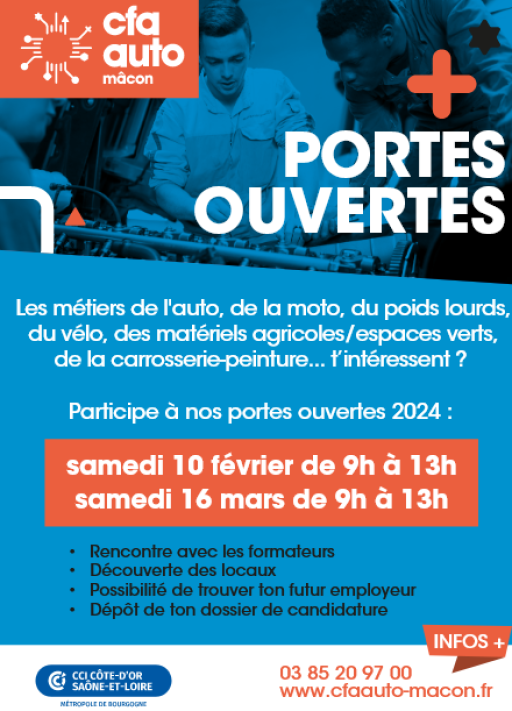 CFA Auto Mâcon : deux journées portes ouvertes pour séduire les jeunes !