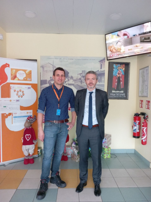 Pierre-Yves Argat, sous-préfet de Commercy visite le Groupe Saint-Michel