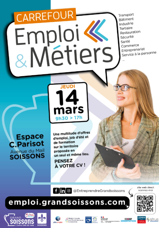 Le Carrefour emploi & métiers du GrandSoissons est de retour