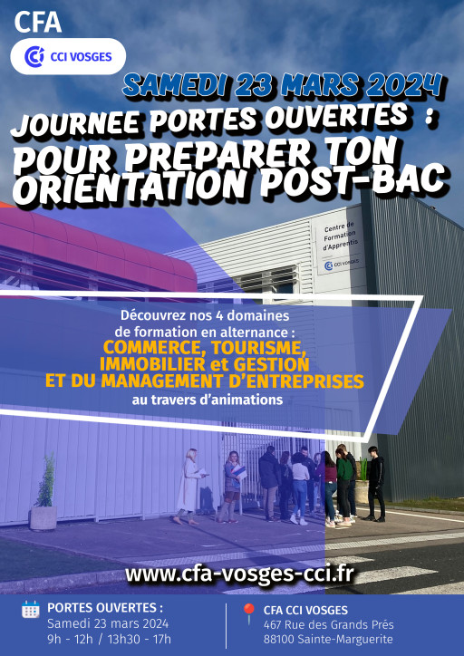 Le CFA CCI Vosges ouvre ses portes au public