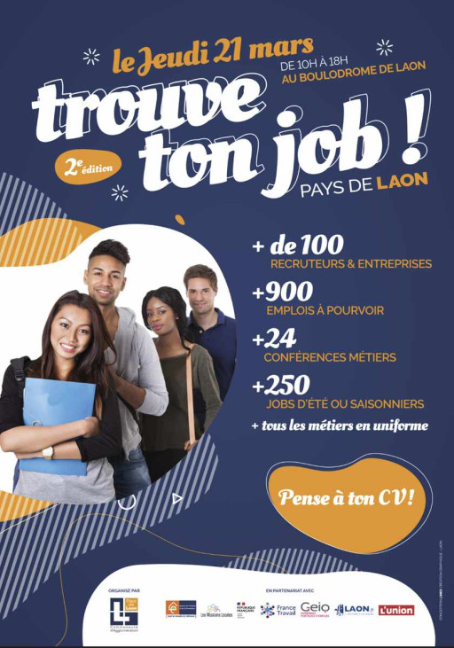 Le salon de l'emploi du Grand Laonnois le jeudi 21 mars