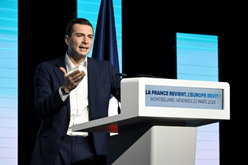 Européennes: Bardella toujours largement en tête, Glucksmann en dynamique, selon une étude